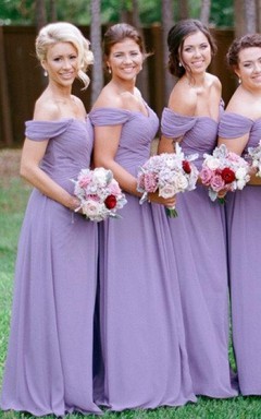 Vestidos de dama de honor lila