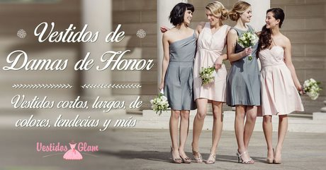 Vestidos para damas de honor cortos de 15 años