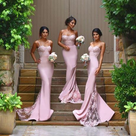 Vestidos rosados para damas