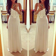 Maxi vestido blanco
