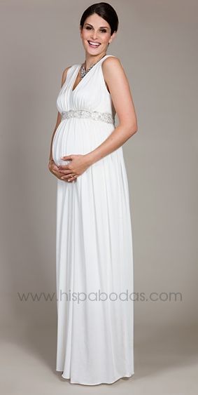 Vestido blanco embarazada