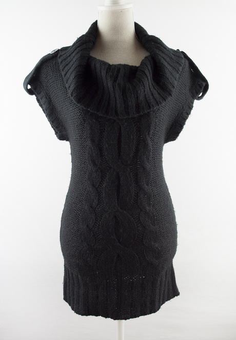 Vestido lana negro