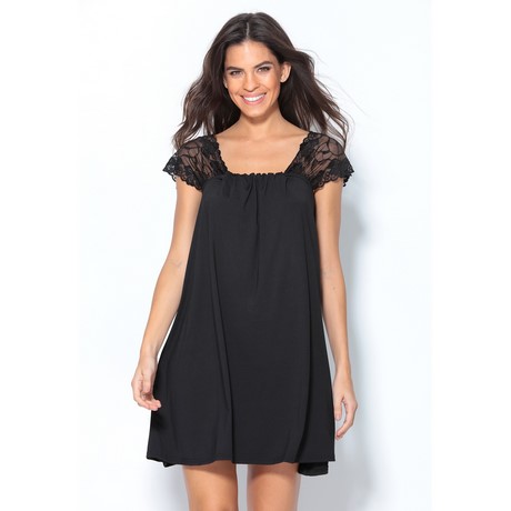 Vestido negro linea a