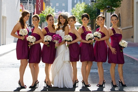 Vestidos cortos para damas de boda