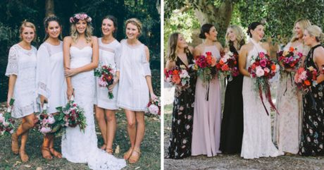 Vestidos de novia y damas de honor