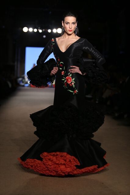 Traje de flamenca negro