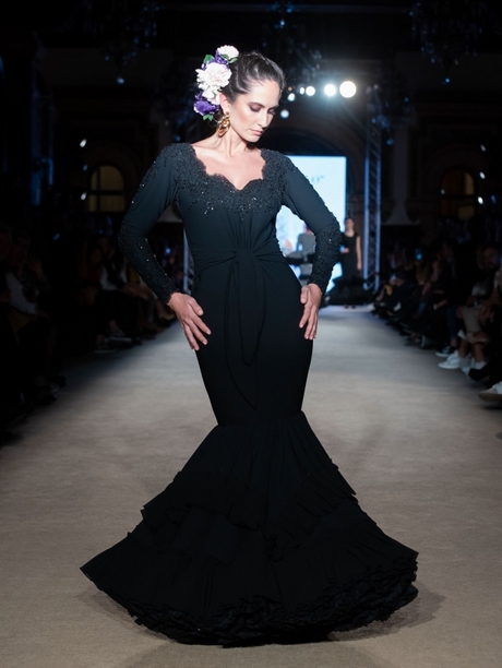 Traje de flamenca negro