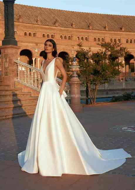 Vestido novia corte princesa