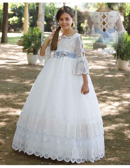 Vestido de primera comunion para niña 2022