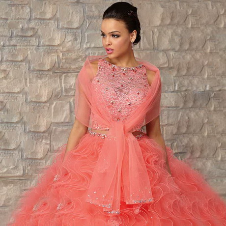 Two piece quinceanera dresses