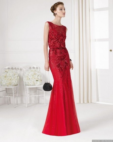Complementos para un vestido rojo largo de fiesta