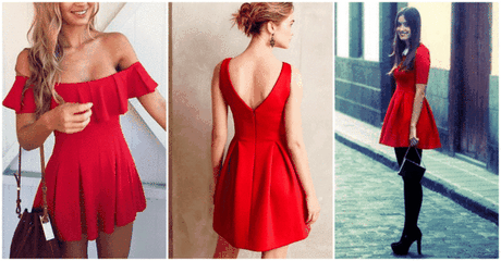 Outfit vestido rojo