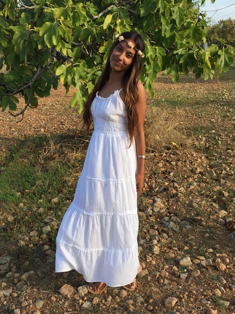 Vestido boho blanco