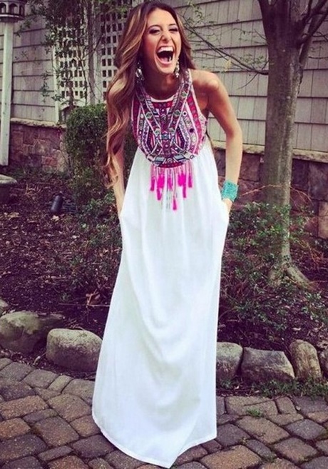 Vestido maxi blanco