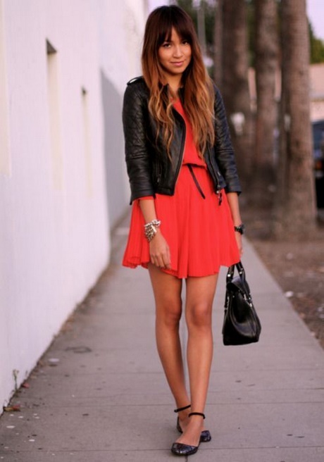 Vestido rojo con chaqueta