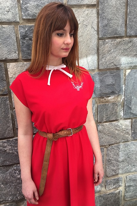 Vestido vintage rojo