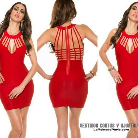 Vestidos ajustados rojos