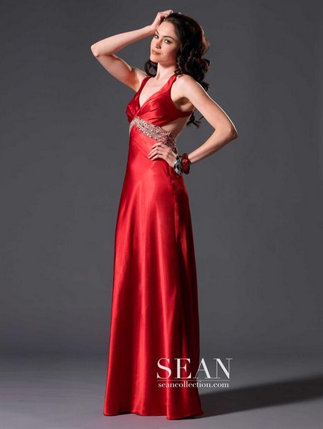 Vestidos de noche elegantes rojos