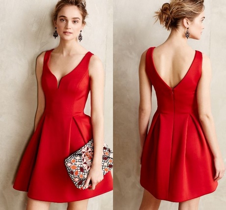Vestidos rojos cortos elegantes