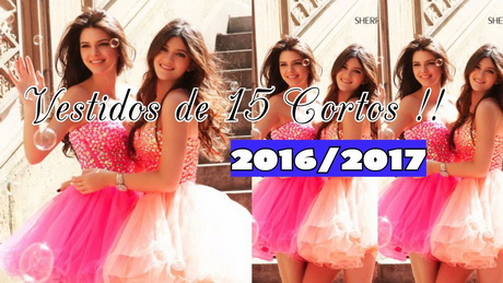 Imagenes de vestidos de 15 años 2017 cortos