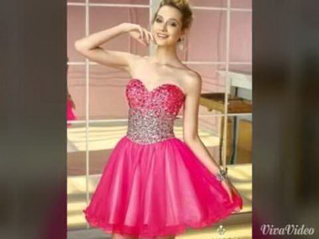 Imagenes de vestidos de 15 años cortos 2017