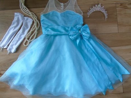 Vestido de princesa azul