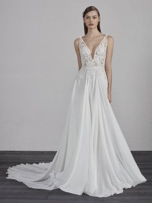 Vestido novia gasa