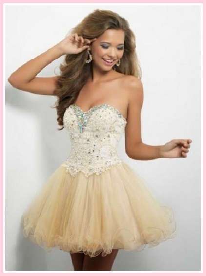 Vestidos cortos para una quinceañera