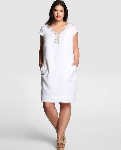 Vestidos blancos tallas grandes