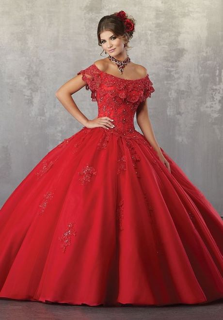 Vestidos de quinceañera rojos