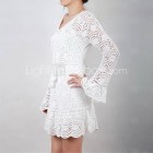 Vestido blanco crochet