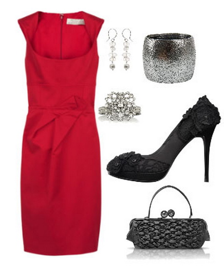 Accesorios vestido rojo