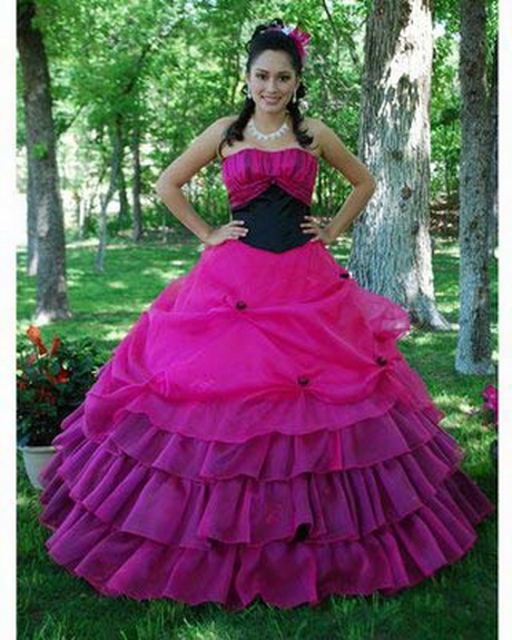 Fotos de vestidos de 15 años color rosa