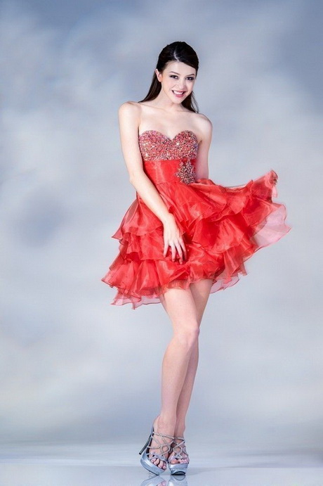 Imagenes de vestidos de 15 años rojos