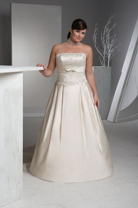 Modelo de vestido de novia para gorditas