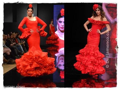 Traje gitana rojo