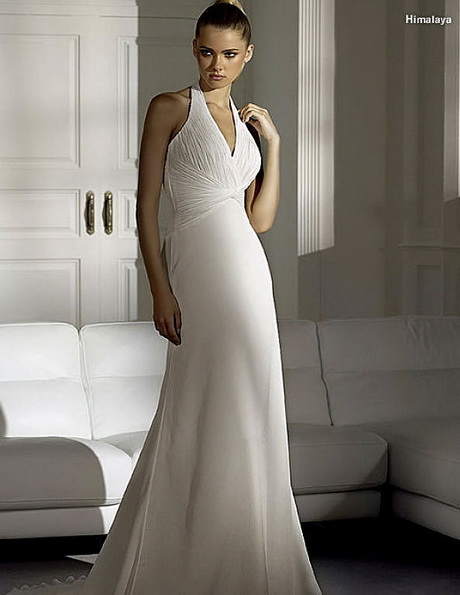 Vestido novia sencillo boda civil