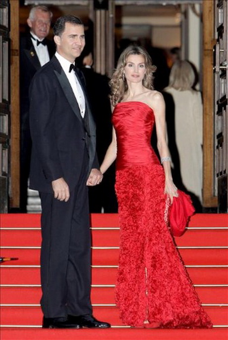 Vestido rojo de la princesa letizia