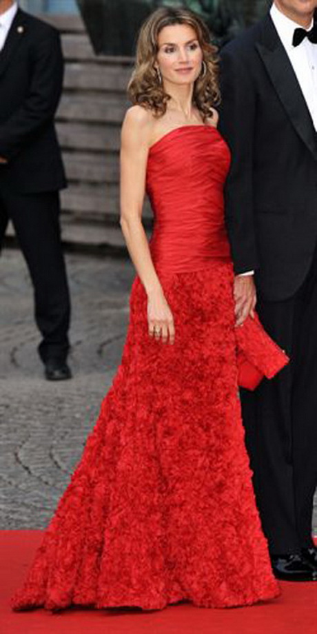 Vestido rojo de la princesa letizia