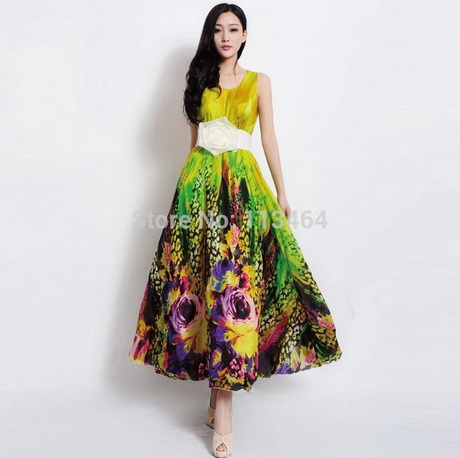 Vestido tropical formal