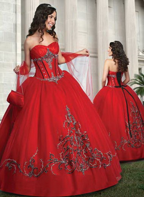 Vestidos 15 años rojos