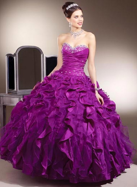 Vestidos de 15 anos color morado