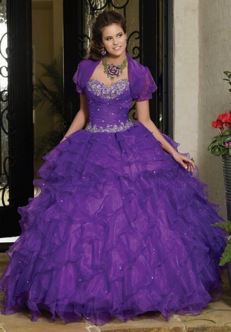 Vestidos de 15 años color morado