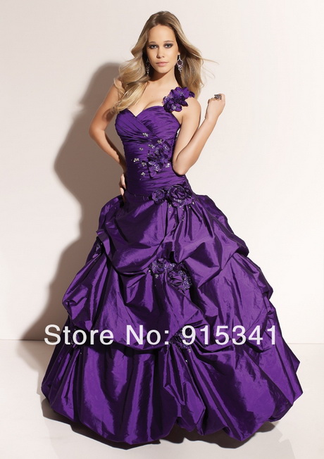 Vestidos de 15 años morado