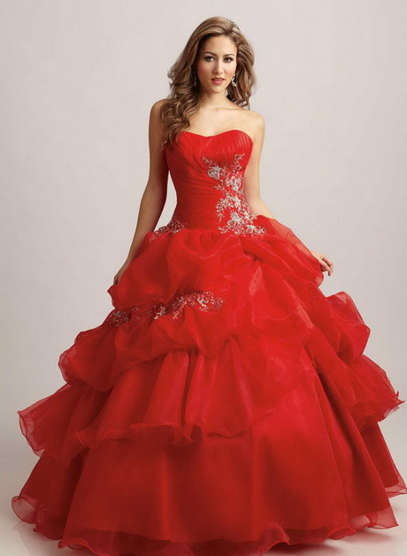 Vestidos de 15 años rojo