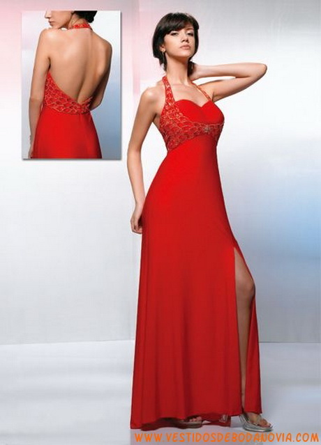 Vestidos de damas rojos