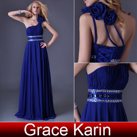 Vestidos de noche azul