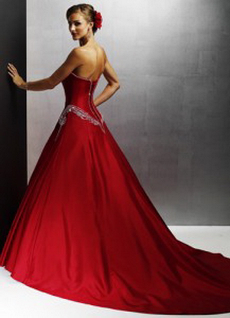 Vestidos de novia en rojo