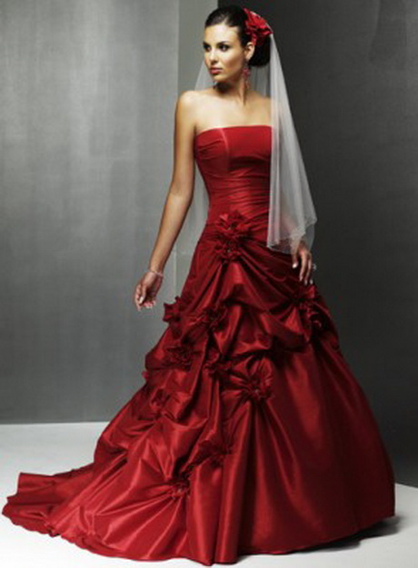 Vestidos de novia rojos