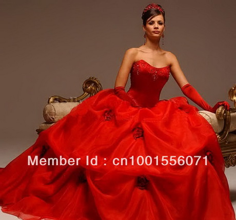 Vestidos de quinceanera rojos